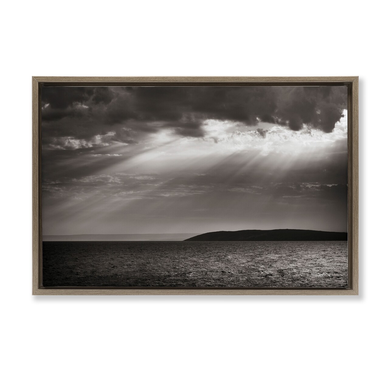 Stupell Industries Portugal Sea Cove Framed Floater Canvas Wall Art Design by Alan Majchrowicz